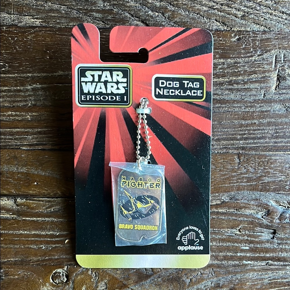 NEW! Vintage! Star Wars Episode I Dog Tag Necklace